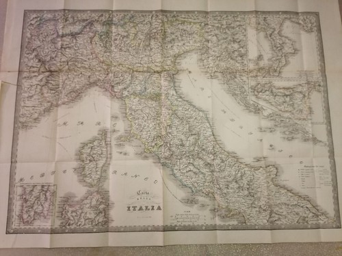 Cartina italia 1854 - ,