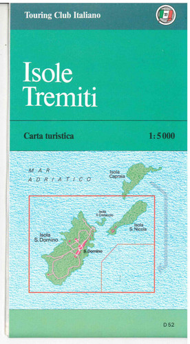 Cartina isole tremiti touring - tremiti,