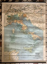 VINTAGE grande MAPPA CARTINA