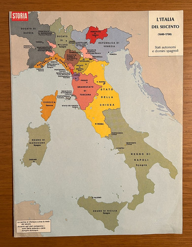 Cartina epoca italia del - cartina, di