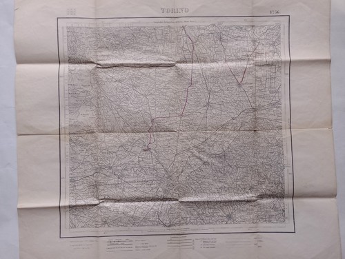 Cartina antica del torinese - cartina,