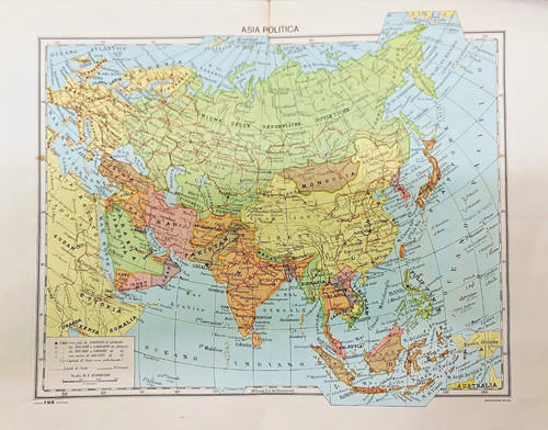 Asia fisica politica cartina - asia, e