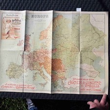 Cartina Europa primi 900 con